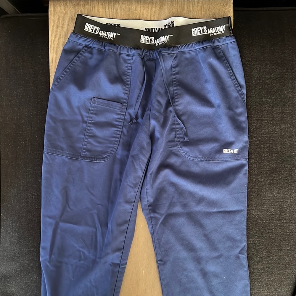 greys anatomy scrub pants size small dark navy